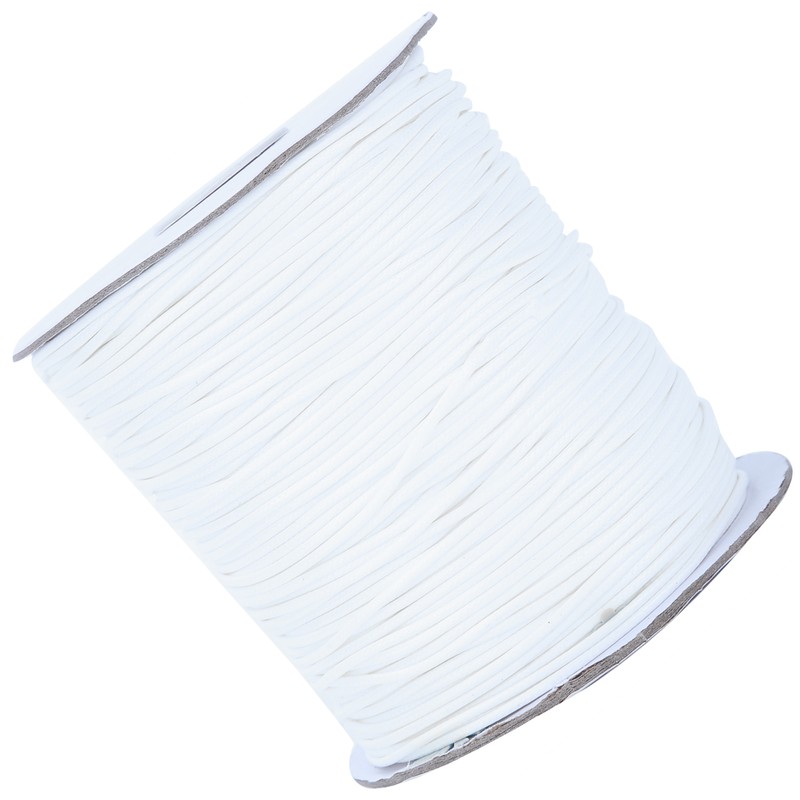 Wax Cord Round Environmental Protection for Leather Sewing HandKnitting Necklace(White