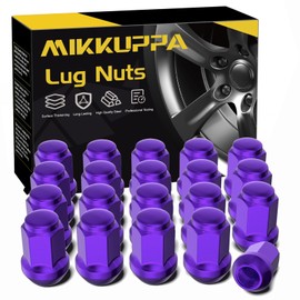 MIKKUPPA M12x1.5 Purple Lug Nuts - Replacement for 2006-2020 Ford Fusion, 2000-2019 Ford Focus, 2001-2023 Ford Escape Aftermarket Wheel - 20pcs Closed End Lug Nuts