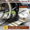Door Threshold ramp 31.5" W*18.9" L, Metal Bridge Doorway Threshold