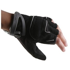 Ergon HT1-W Women's Short Finger Gloves, Black, Large, HT1-W