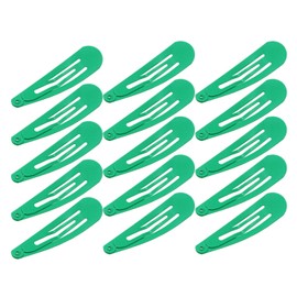 Motanar 50 Pack of Snap Hair Clips Hair Barrettes for Kids, Girls and Women, 50 mm (Cyan)