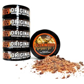 Glenwood Beef Jerky Chew, Shredded Beef Jerky, 0.32 oz Cans (6 Pack)