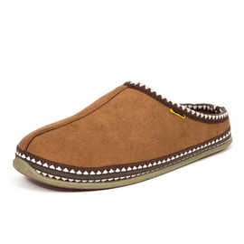 Deer Stags Men's Wherever Microsuede Slipper, Chestnut, 12
