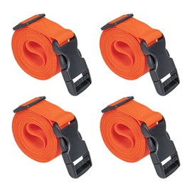 Premium Utility Straps with Quick Release Buckle Adjustable Short Nylon Tie Down Straps for Backpack Tactical Lashings Camping Gear Sleeping Bag Mattress Conveyor Belt Luggage