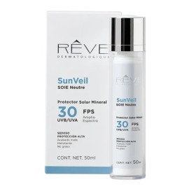 Reve Protector Solar Mineral Soie Neutre 30fps 50ml Uvb/uva
