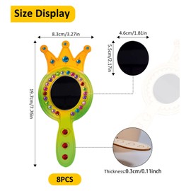 SUVEK Children's Birthday Crafts for Children, DIY Wooden Craft Set, Birthday Decoration, Craft Crafts with 12 Watercolour Pencils, Girls Painting from 5 6 7 8 9 (Crown)