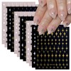 12 Sheet Star Nail Stickers 3D Self-Adhesive Star Nail Decals