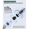 HEISOK Metal Kitchen Faucet Head Replacement, 2-Mode Pull Down Kitchen