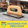 DEKOR Groover Trowel - 8.85" x 5.90" - German Stainless