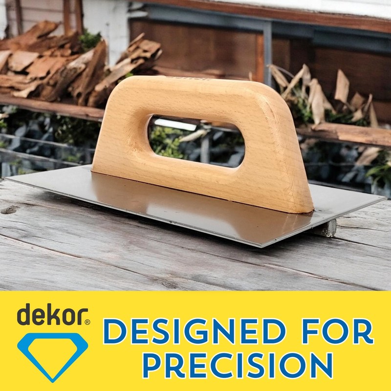 DEKOR Groover Trowel - 8.85" x 5.90" - German Stainless