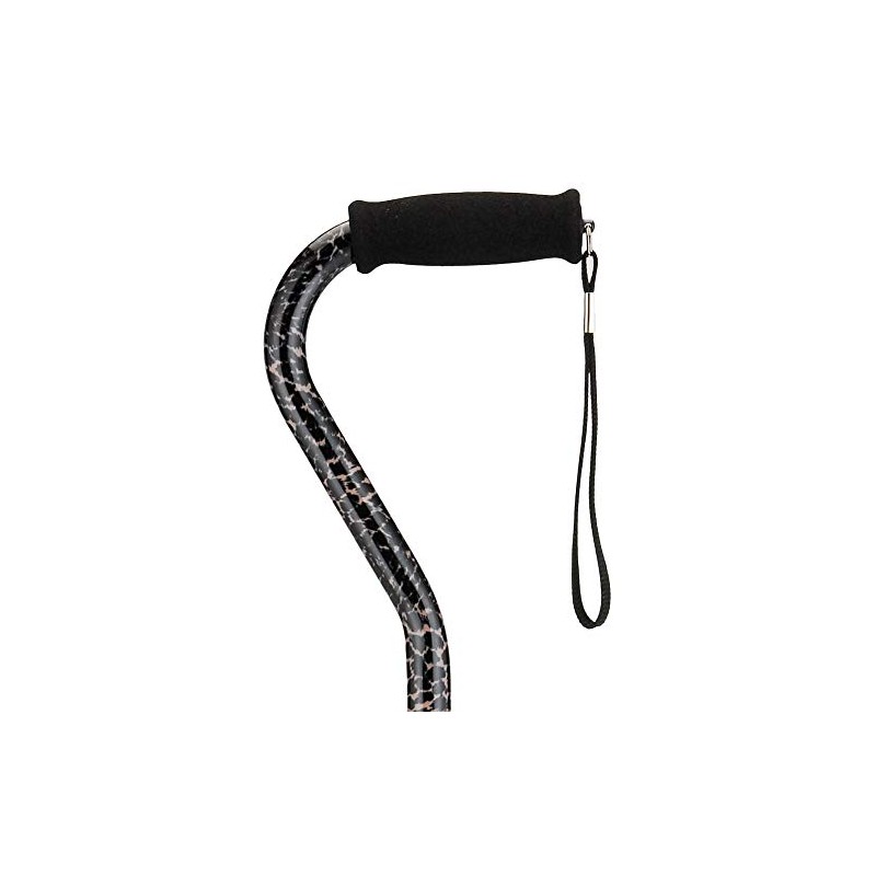 NOVA Designer Walking Cane with Offset Handle, Lightweight Adjustable Cane