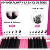 DIY Lash Clusters Kit Fluffy 80D 100D Individual Lashes D