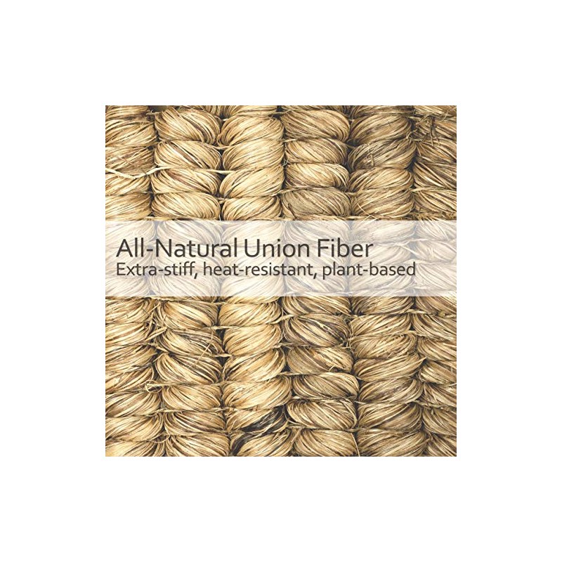 Redecker Union Fiber Scrub Brush with Oiled Beechwood Bow-Shaped Handle,