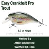 Crankbait Set of 5 for Perch, Pike & Zander, 6