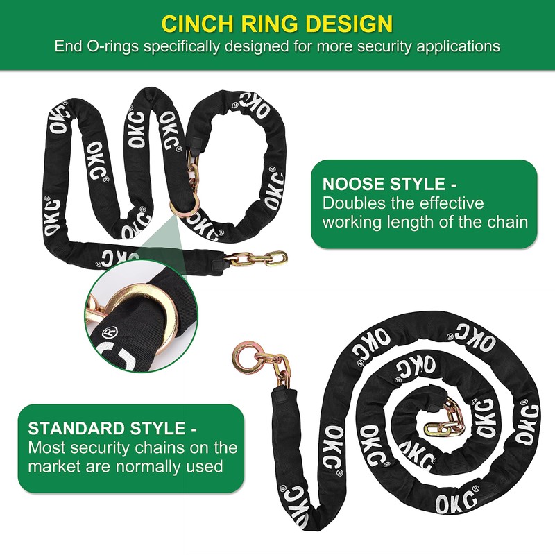 OKG Maximum Heavy Duty Security Chain - 10ft x 3/8"