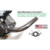 Exhaust Pipe for Predator 212cc, Honda GX160, GX200. Go Kart
