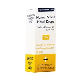 Normal Saline Nasal Drops, 10ml, Sodium Chloride BP 0.9% w/v