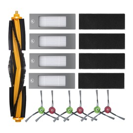Replacement Accessories Set for ECOVACS DEEBOT N8 N8+ N10 Robot Vacuum Include 1 Main Brush 6 Side Brush 4 Filter Parts
