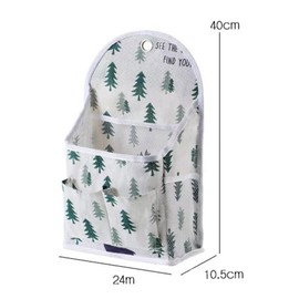 croselyu Home Multifunctional Hanging Bag College Dormitory Fabric Hanging Basket Miscellaneous Organizer Bathroom Wall Hanging Bag Behind Door Wall Storage (Green)