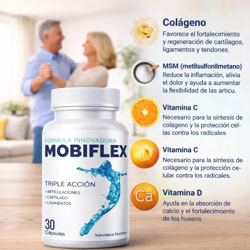 Suplemento Mobiflex Cápsulas Colágeno Sabor