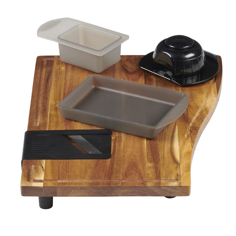 Anchor Hocking SwingBoard Acacia Wood Cutting Board, 6 Piece Set,