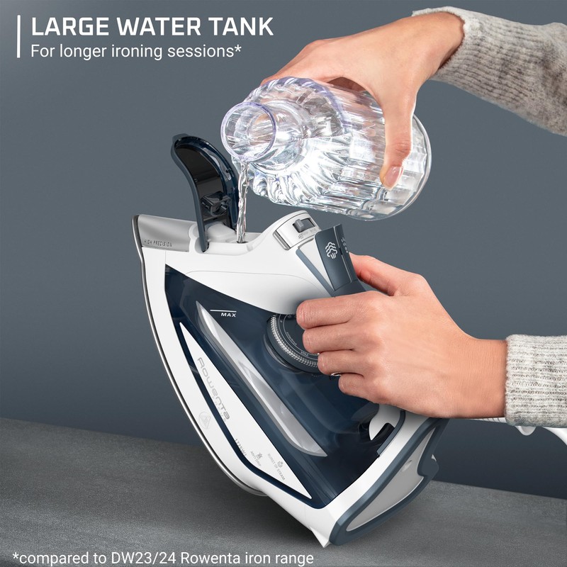 Rowenta Iron Steamer for Clothes, Focus Stainless Steel Soleplate, 400