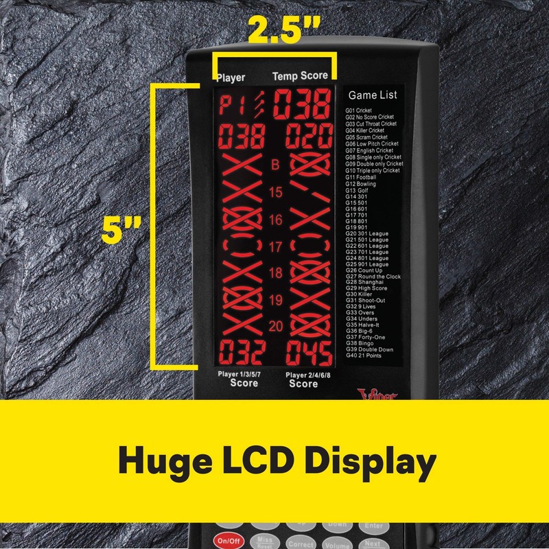 Viper ProScore Digital Dart Scorer Electronic Dartboard Scoreboard For Up