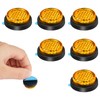 AYBUY 6Pcs Round Motorcycle Reflectors, Stick-on Safety Reflectors, 24mm Mini