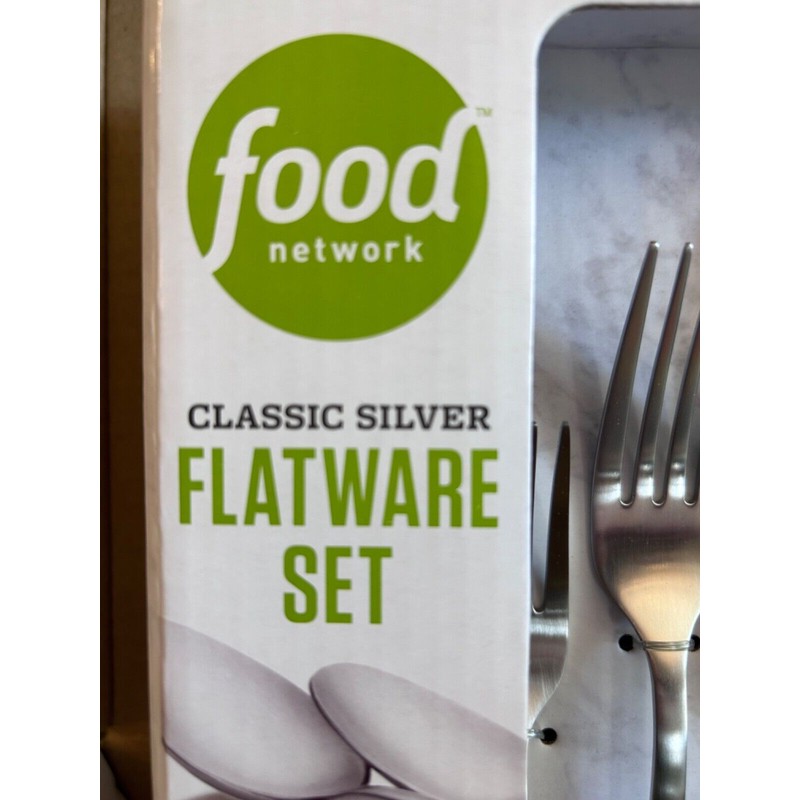 Food Network NEW Food Network Classic Silver 20 pc silverware