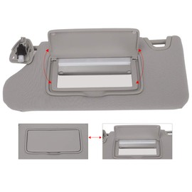 ECCPP Gray Car Sun Visor Left Driver Side Windshield Visor fit for 2013-2016 for Altima with Sunroof