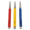 3pc Centre Punch Metal Nail Brads Dot Marking Set Colour