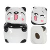 COLLBATH Panda Shape Ceramic Spice Jar Salt Pepper Dispenser Set