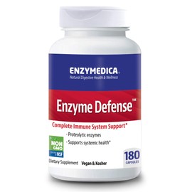 Enzymedica, Enzyme Defense, Specialized Enzyme Formula for Immune System Support, Vegan, Kosher, 180 Capsules (180 Servings)