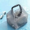 Travel Wash Bag Buckle Waterproof Bath Bag Travel Bag Grey 3ea
