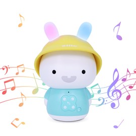 Alilo Baby Bunny G9S+ Interactive Music/Story Player for Baby and Kids - Includes White Noise Sound, Nightlight, Sleep Soother All-in-One (Blue)