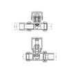 NRG Straight TRV Thermostatic Radiator Valve with Free Manual Straight
