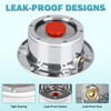 CheeMuii 2 Pack 343-4009 Trailer Hub Caps with Oil Window