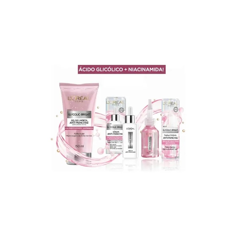 Loréal Glycolic Bright Gelserumpeeling Exfoliante Skincare