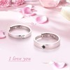 Couple Rings 925 Sterling Silver Matching Rings Engagement Pair Rings