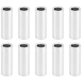 10 Pieces Round Spacer, 4mm ID, 6mm OD, Aluminum Alloy Unthreaded Standoff for Mechanical Assemblies/Electronics(14mm Long)
