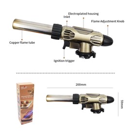 Cooking Torch LAIWEI 8015 Multi-purpose Kitchen Lighter，Adjustable Flame for Creme Brulee，Desserts, and Baking—Butane Gas Is Not Included