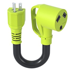 AOWEITOUR 20 Amp NEMA 5-20P to NEMA TT-30R Generator Adapter Cord, Outdoor Power Equipment for RV Trailer Camper with Handle,STW 12 AWG,ETL Listed(1FT)