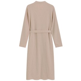 Latuza Women's Petite Length Robe Lightweight Waffle Knit Bathrobe M Apricot