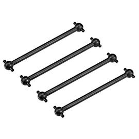 sourcing map 4 x 61 mm Car Dogbone Drive Shaft for 1/10 RC Cars Black