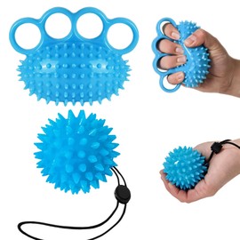 NLONLL 2 Pcs Stress Balls for Adults Hand Exerciser Grip Strengthener Wrist Strength Ball Trigger Point Finger Squeeze Ball Stress Relief Ball Finger Therapy Ball Resistance Strength Trainer for Wrist