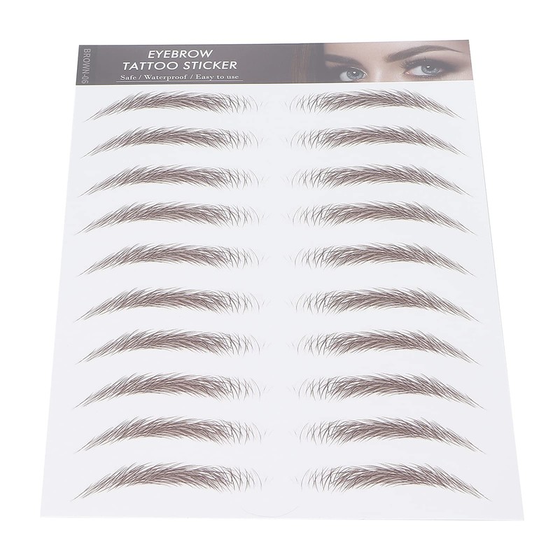 6D Eyebrow Tattoo Sticker, Professional Waterproof Eyebrow Transfer Sticker, Eyebrow
