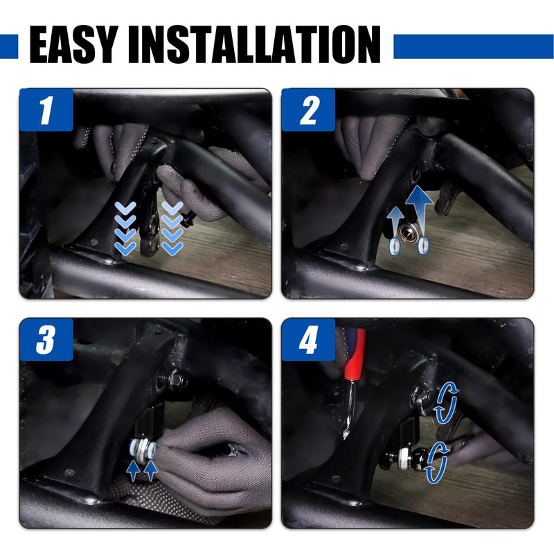 KAMIYONG 2pcs Sway Bar End Links Heim Joint Set Linkage