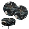 Wanyint Dragonfly Print Bar Stool Seat Covers Stretch Round 12"-14"