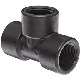 Banjo TEE100 Polypropylene Pipe Fitting, Tee, Schedule 80, 1" NPT Female