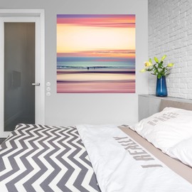 Fine Art Canvas Pastel Horizons Canvas Wall Decor by Artist Dirk Wüstenhagen for Living Room, Bedroom, Bathroom, Kitchen, Office, Bar, Dining & Guest Room - Ready to Hang - 32 in x 32 in